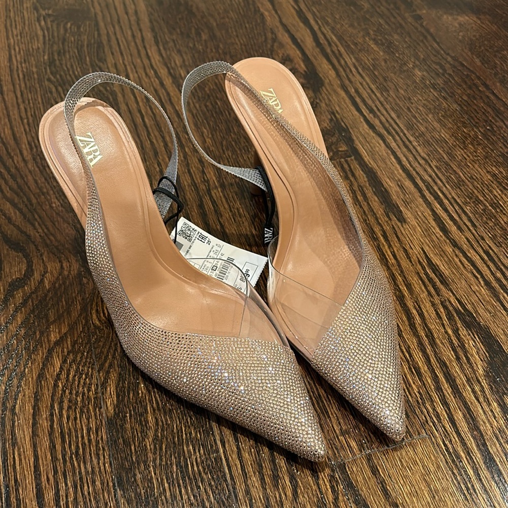 Zara sparkle heels